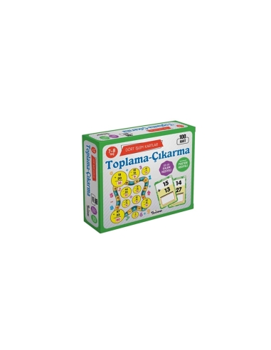 Dört işlem kartlar Toplama-çıkarma 7-8 yaş 100 kart
