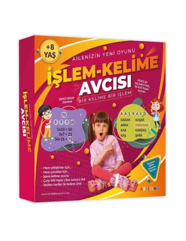 Dört işlem kartlar 9 yaş 4 lü set