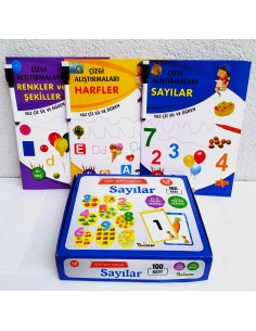 Anaokulu seti 4-6 yaş yaz sil aktivite seti 2