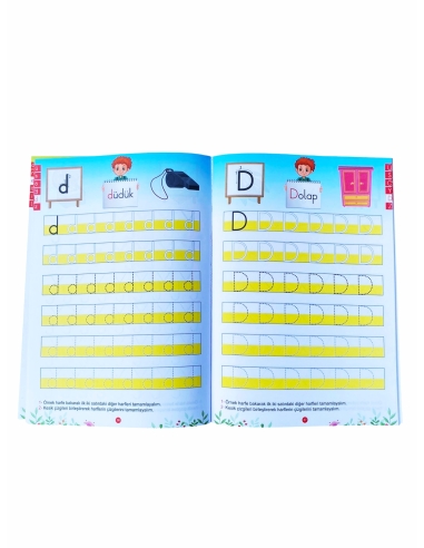 Anetil 10 lu set ve örnek harfli çalışma...