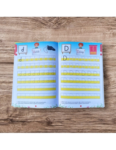 Anetil 10 lu set ve örnek harfli çalışma...