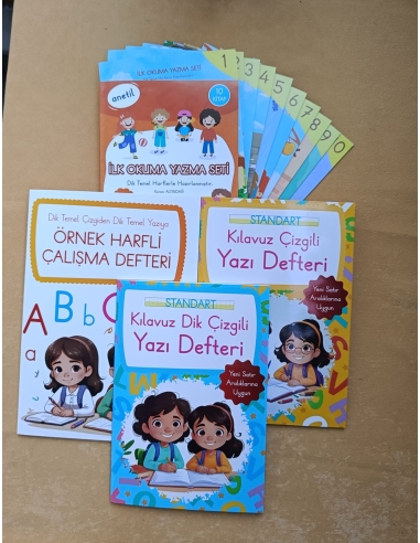 Anetil 10 lu set örnek harfli çalışma defteri...