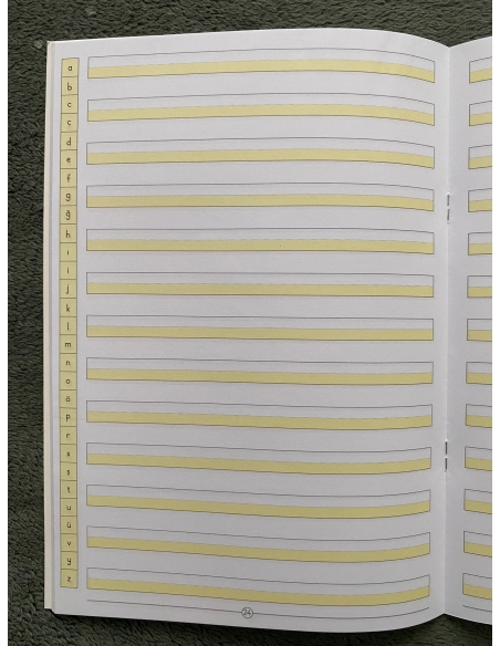 Anetil 10 lu set örnek harfli çalışma defteri kılavuz çizgili ve dik çizgili çalışma defteri