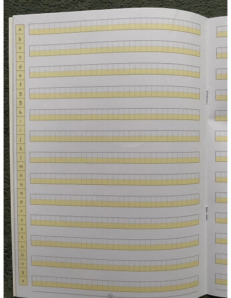 Anetil 10 lu set örnek harfli çalışma defteri kılavuz çizgili ve dik çizgili çalışma defteri