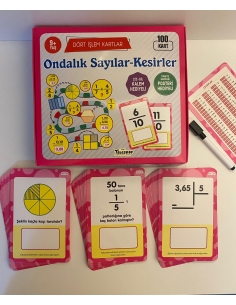 Dört işlem kartlar ondalık sayılar-kesirler 2