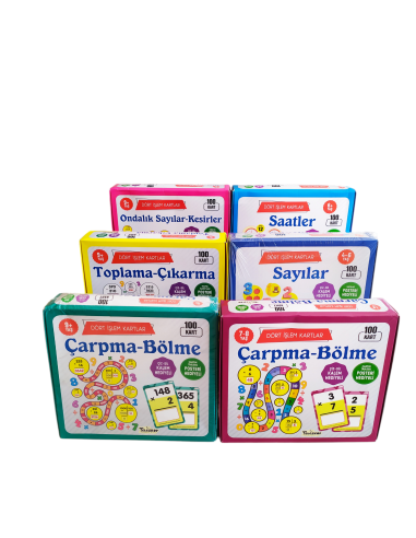 Teleskop popüler bilim 6 lı set toplama çıkarma çarpma bölme ondalık sayılar kesirler