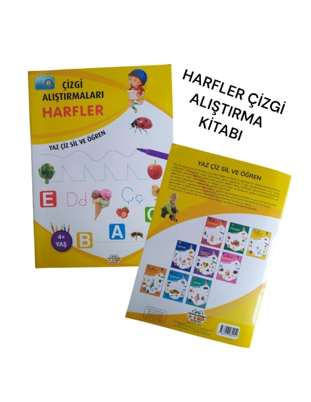 Anasınıfı Sayı Harf ve Çizgi Alıştırma Seti - Üçlü Set - EĞLEN VE ÖĞREN SET